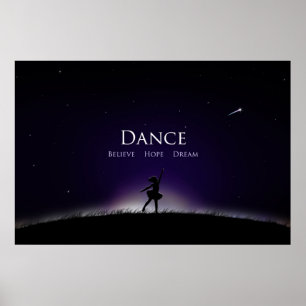Póster La danza del cartel de la danza cree a la