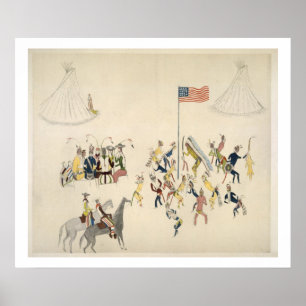 Póster La danza del Shoshone participó adentro solamente