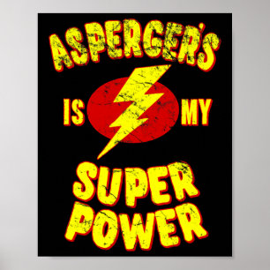 Póster La de Asperger es mi superpotencia