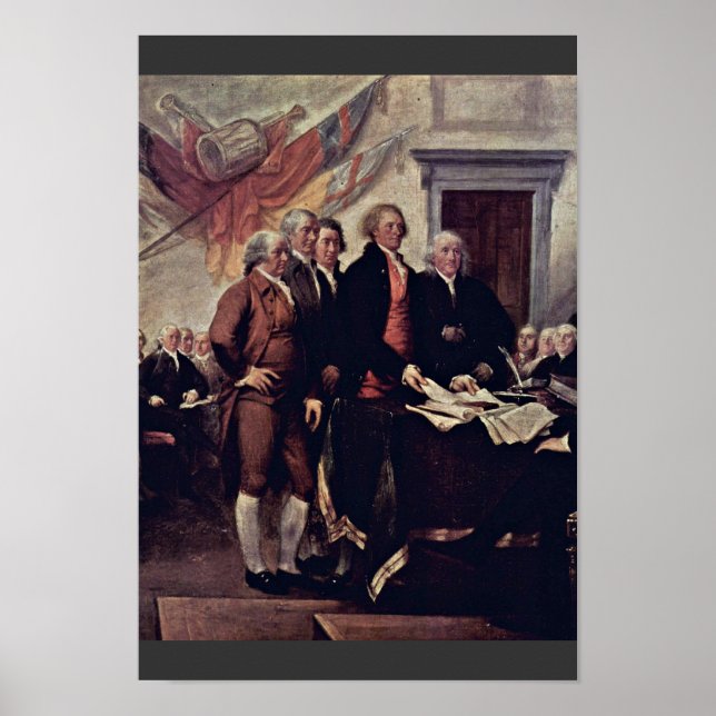 Póster La Declaración De Detalle De Independencia De Trum (Frente)