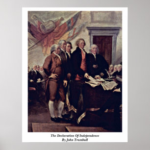 Póster La Declaración de Independencia de Juan Trumbull