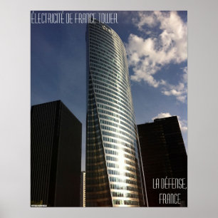 Póster La Défense, Francia - Électricité de France Tower