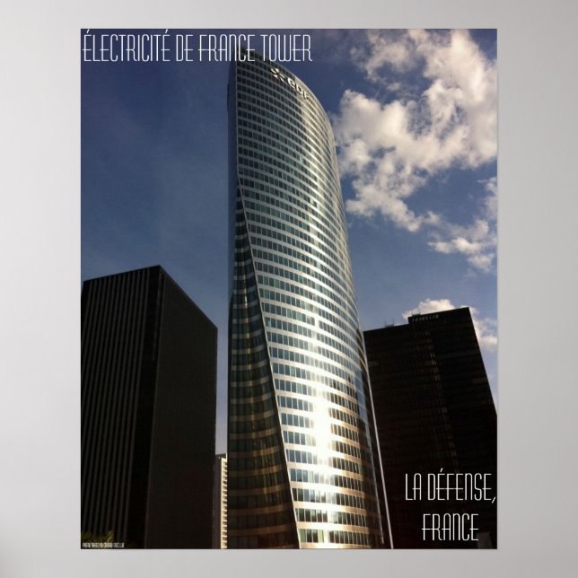 Póster La Défense, Francia - Électricité de France Tower (Frente)