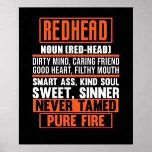Póster La definición de pelirrojos cuece a las mujeres C