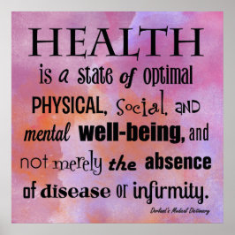 Póster La definición de Poster quiropráctico de la salud