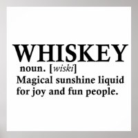 La definición de Whiskey dice alcohol gracioso