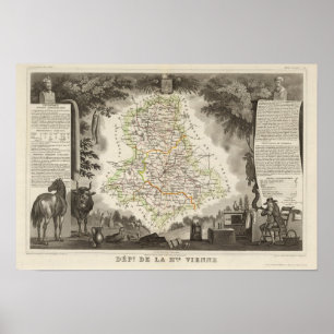 Póster La del De del departamento la Vienne
