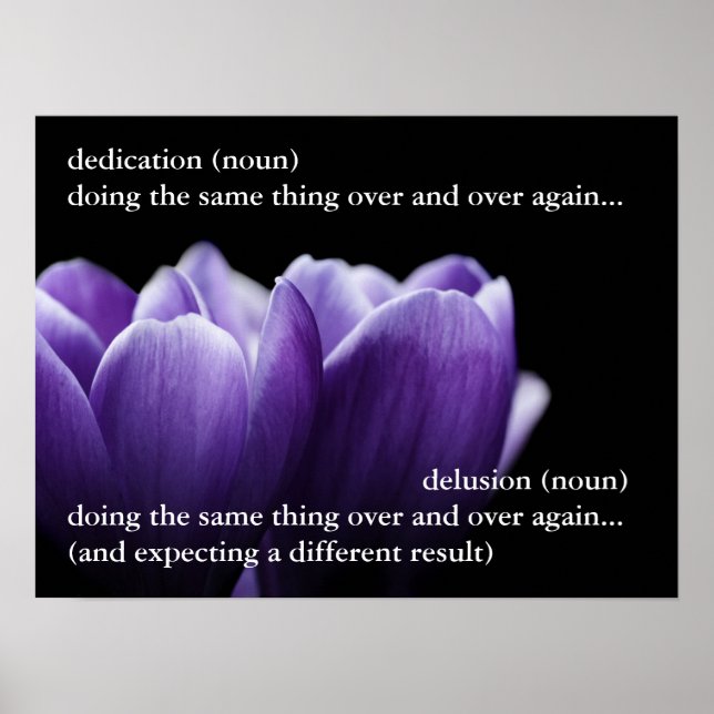 Póster La delgada línea entre la dedicación y la ilusión  (Frente)