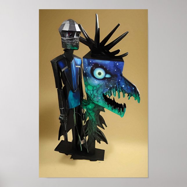 Póster La demente biología del surrealismo con mano dura (Frente)