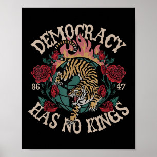 Póster La democracia no tiene reyes 8647 tigre