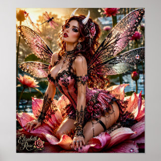 Póster La Demonio Libélula Rosa