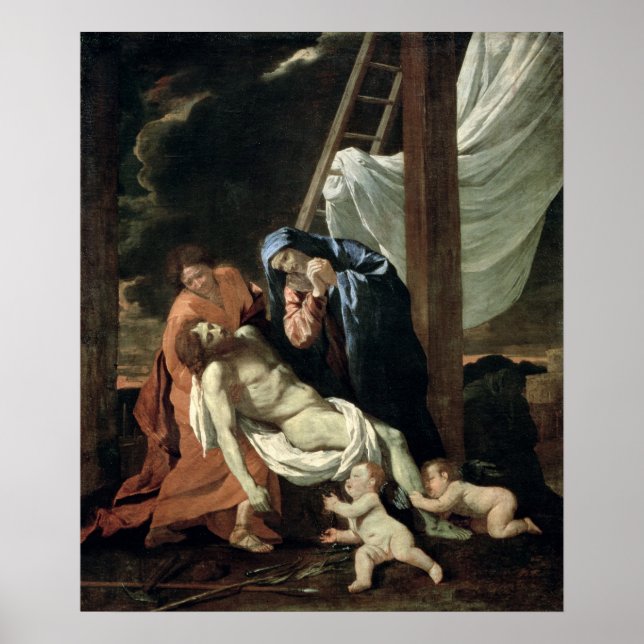 Póster La Deposición, c.1630 (Frente)