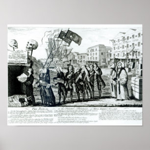 Póster La derogación, o el cortejo fúnebre