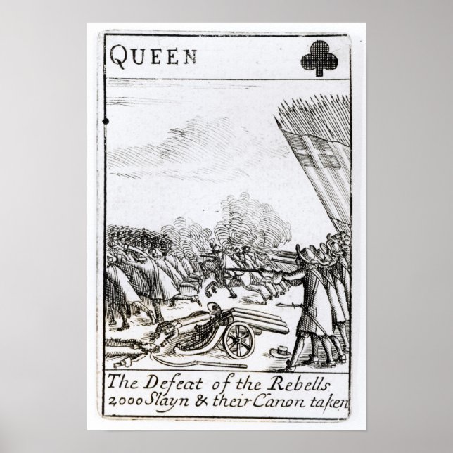 Póster La derrota de los rebeldes en la batalla de (Frente)