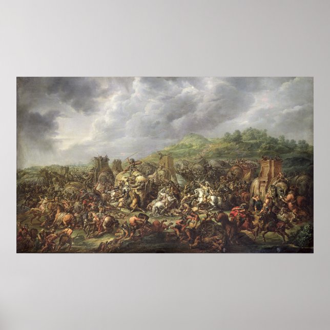 Póster La derrota de Porus por Alejandro Magno (Frente)