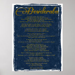 Póster La Desiderata "Cosas Deseadas"