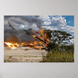 Póster La destrucción de nuestra tierra