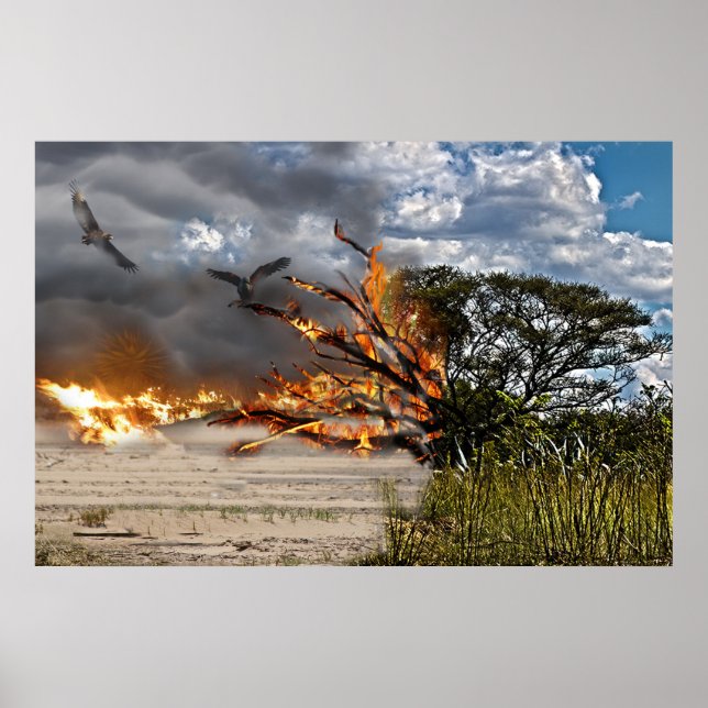 Póster La destrucción de nuestra tierra (Frente)