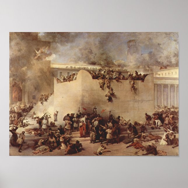 Póster La Destrucción Del Templo De Jerusalén (Frente)