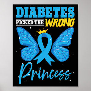Póster La diabetes no funcionó y la princesa T1d se equiv