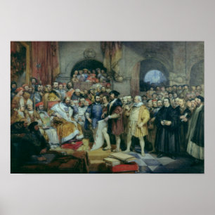 Póster La dieta de chapiteles, el 19 de abril de 1529