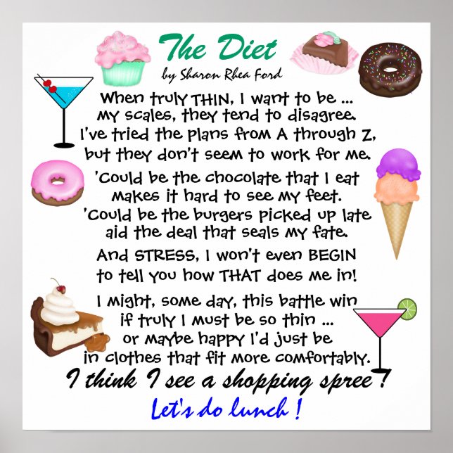 Póster La dieta por el SRF (Frente)