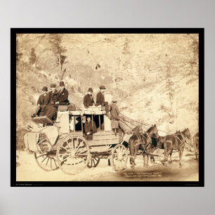 Póster La diligencia Black Hills SD 1889 de Deadwood