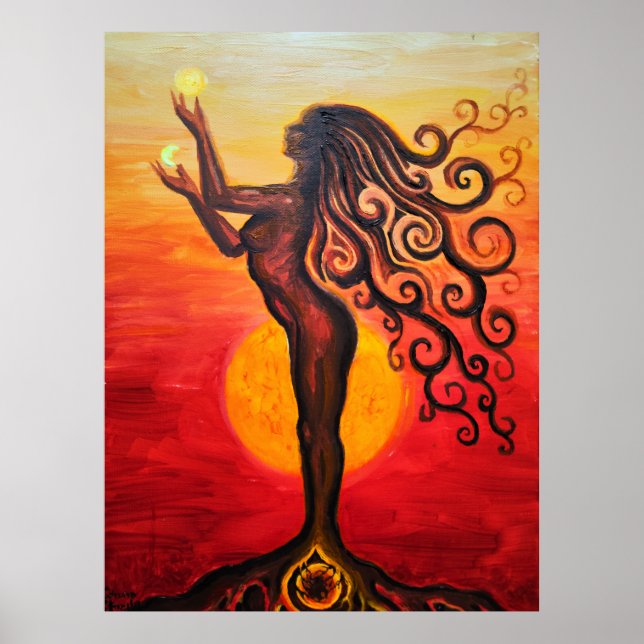 Póster La diosa (Frente)