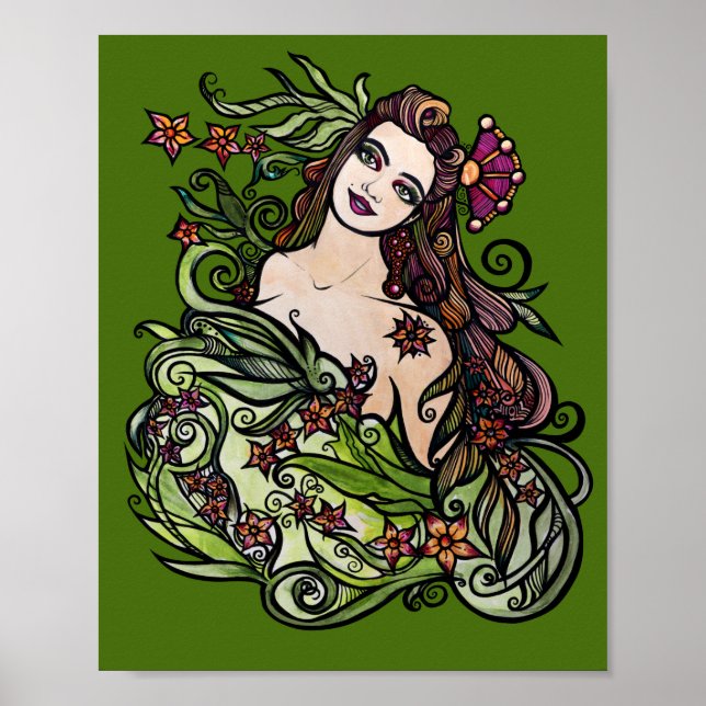 Póster La diosa de la emperatriz Tarot (Frente)