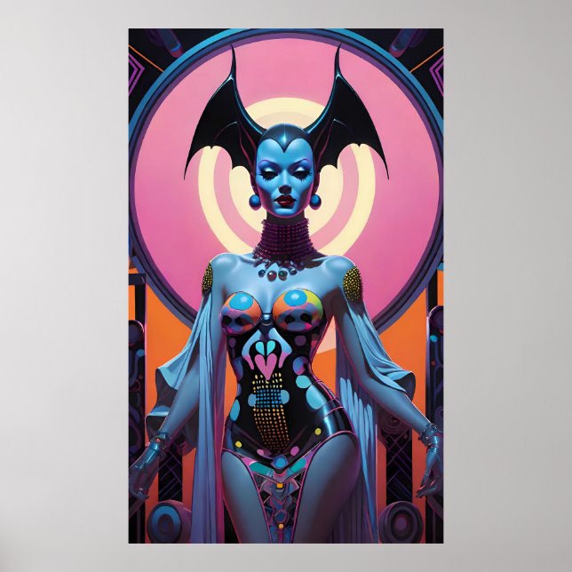 Póster La Diosa De Los Murciélagos Te Dejará Grovel Ahora (Frente)