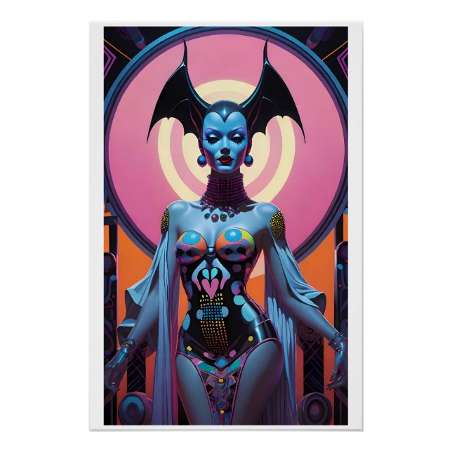 Póster La Diosa De Los Murciélagos Te Dejará Grovel Ahora (Anverso)