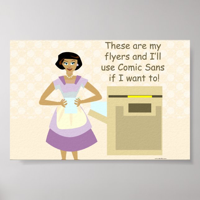 Póster La diosa del diseño de volantes (Frente)