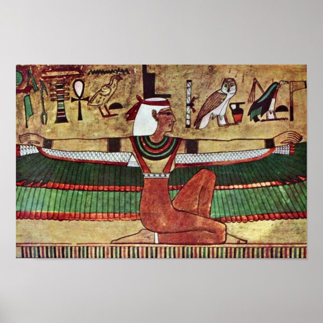 Póster La Diosa Isis, De Ägyptischer Maler Um 1360 V. (Frente)