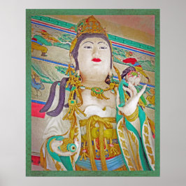 Póster La diosa Quan Yin en su templo