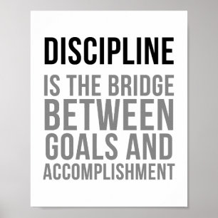 Póster La Disciplina Es El Puente