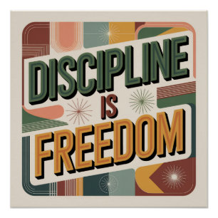 Póster La Disciplina Es Libertad