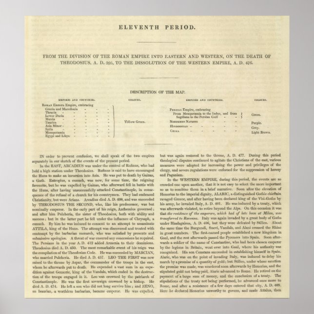 Póster La disolución del Imperio Occidental (Frente)