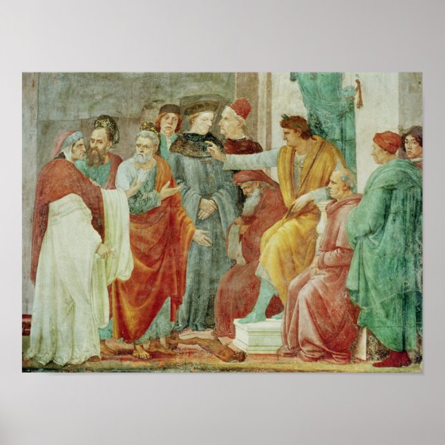 Póster La disputa con Simon Mago (Frente)