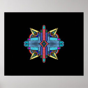 Póster La diversidad abstracta da la pintura - cartel