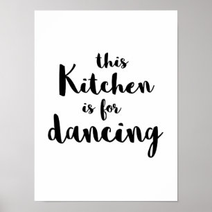 Póster La diversión peculiar esta cocina está para la
