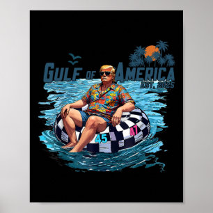 Póster La Divertida Camisa Trump Del Golfo De Estados Uni