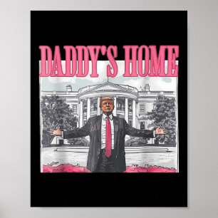 Póster La divertida casa de Daddys Trump Pink 2024 lleva