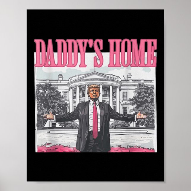 Póster La divertida casa de Daddys Trump Pink 2024 lleva  (Frente)