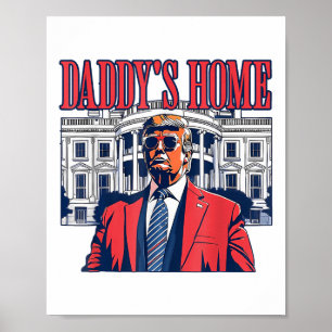 Póster La divertida casa de Daddys Trump Pink 2024 lleva