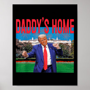 Póster La divertida casa de Daddys Trump Pink 2024 lleva 