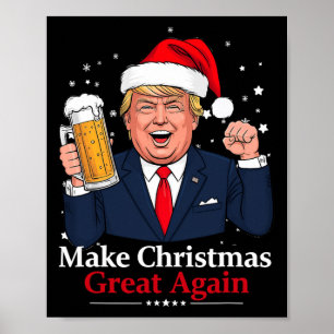 Póster La divertida cerveza Trump Drink