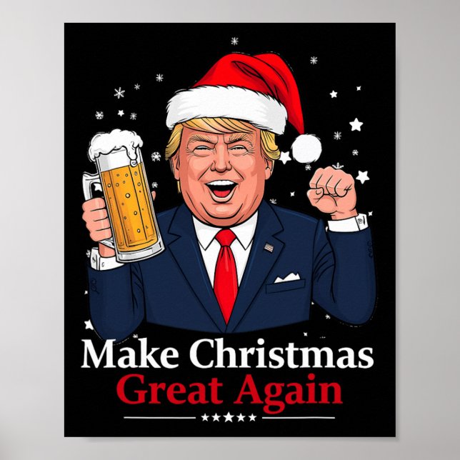Póster La divertida cerveza Trump Drink (Frente)