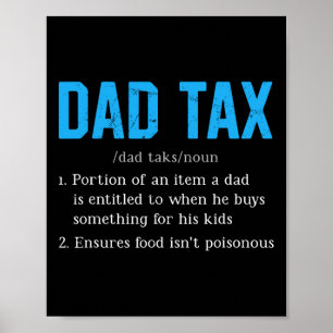 Póster La divertida definición del impuesto a papá del pa
