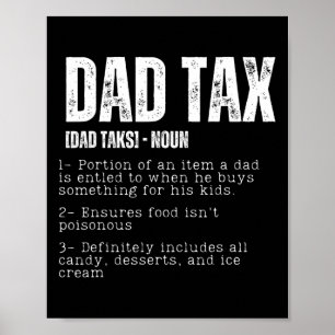 Póster La divertida definición del impuesto a papá del pa