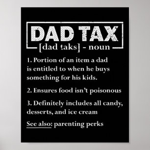 Póster La divertida definición del impuesto a papá del pa